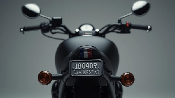 Plaque immatriculation noire moto : réglementation et spécificités en France